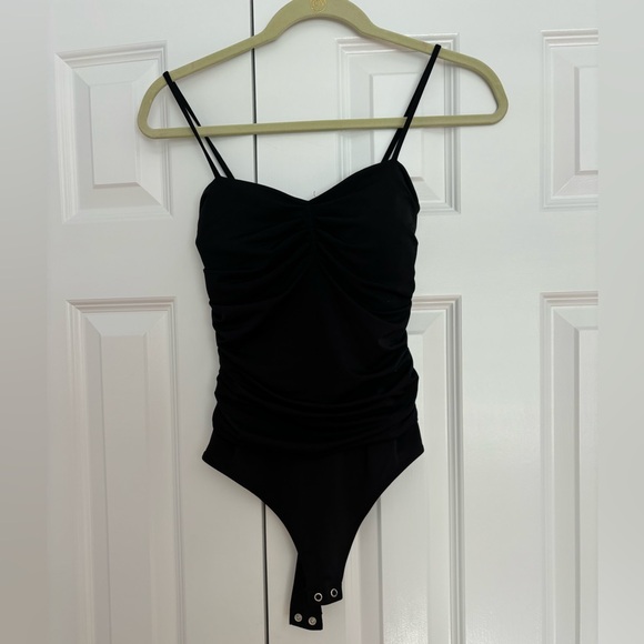 Express Black Body Contour Swimsuit - Picture 2 of 5